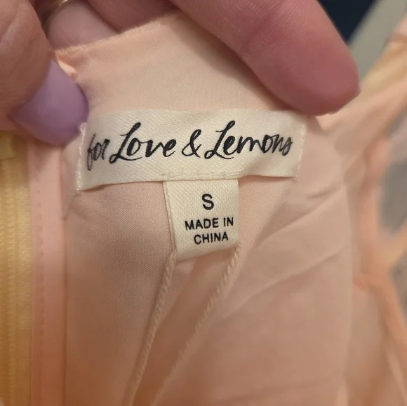 For Love & Lemons Lemonade Bustier Plunge Gown for Your Honeymoon! - Picture 3 of 7